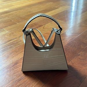 Staud croc effect mini shoulder bag
